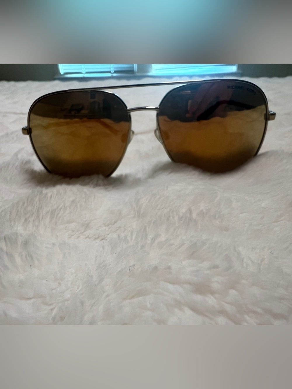 Michael Kors Women’s Aviator Sunglasses - gold Lenses & frame